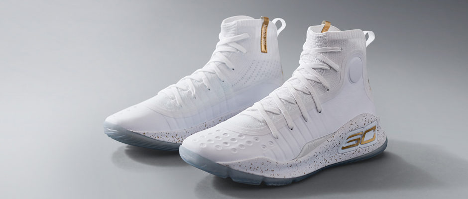 Curry 4 White/Gold Colorway